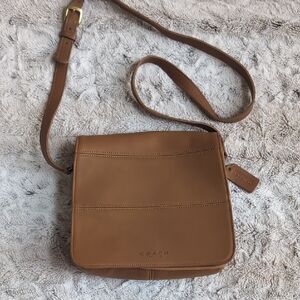 1990's Coach Vintage Tribeca Flap Leather Crossbody Messenger Bag